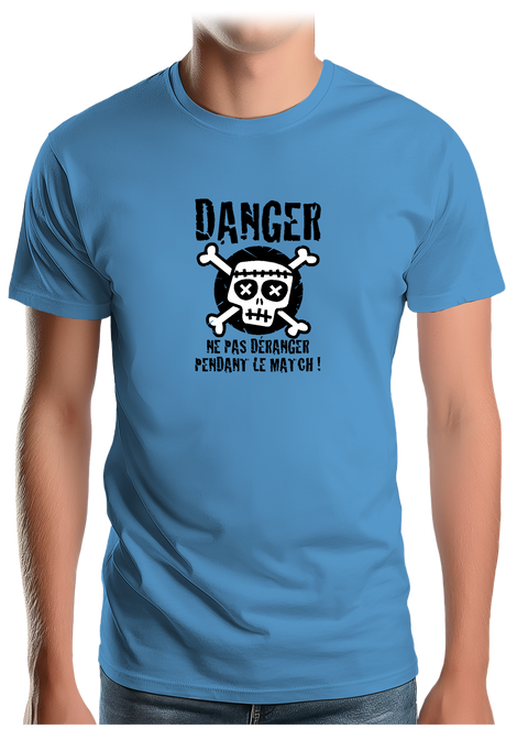 T-Shirt Homme Danger match ne pas déranger