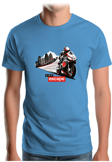 T-Shirt Homme Milan city escape en moto