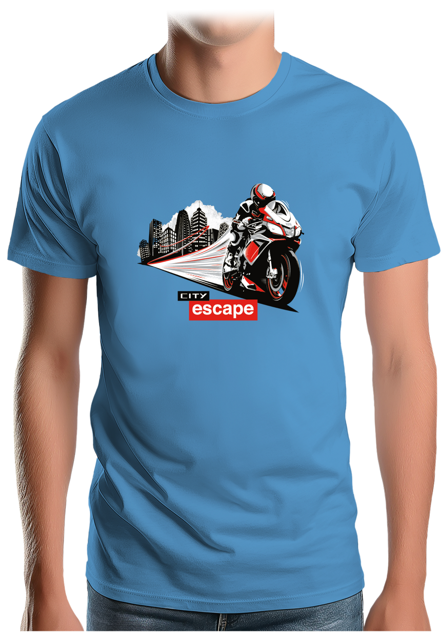 T-Shirt Homme Milan city escape en moto