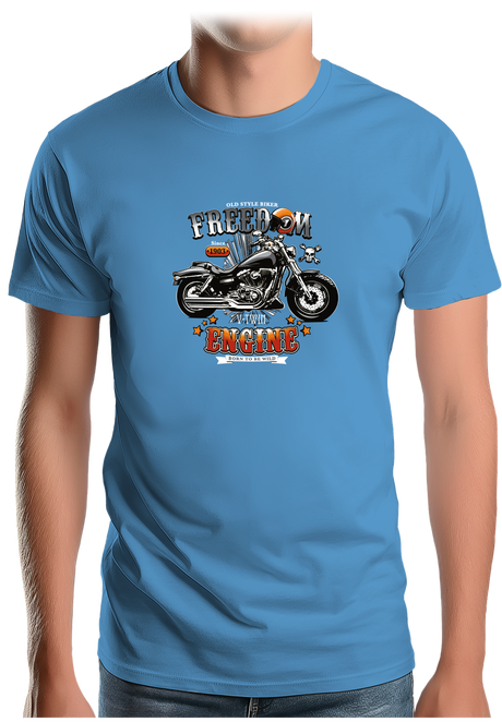 T-Shirt Homme La moto Freedom