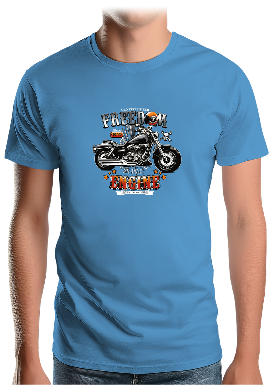 T-Shirt Homme La moto Freedom