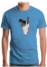 T-Shirt Homme Holster carte de la corse