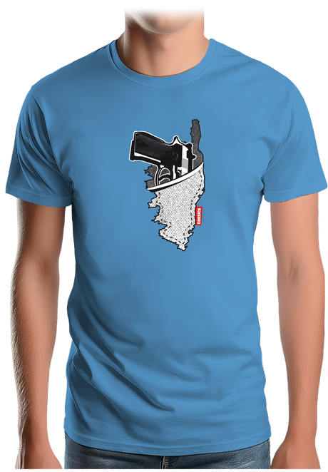 T-Shirt Homme Holster carte de la corse