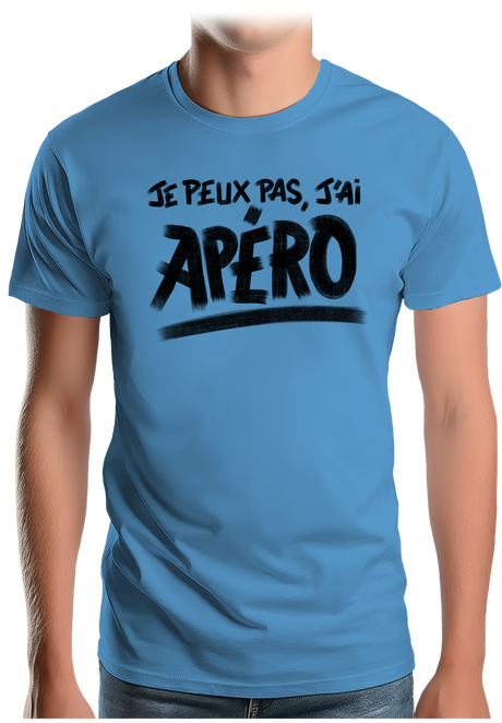 T-Shirt Homme Je peux pas, j'ai apéro