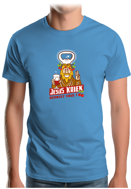 T-Shirt Homme La bière Jesus Kriek