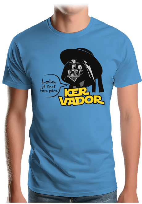 T-Shirt Homme Kervador Et Son Fils Loic en Bretagne