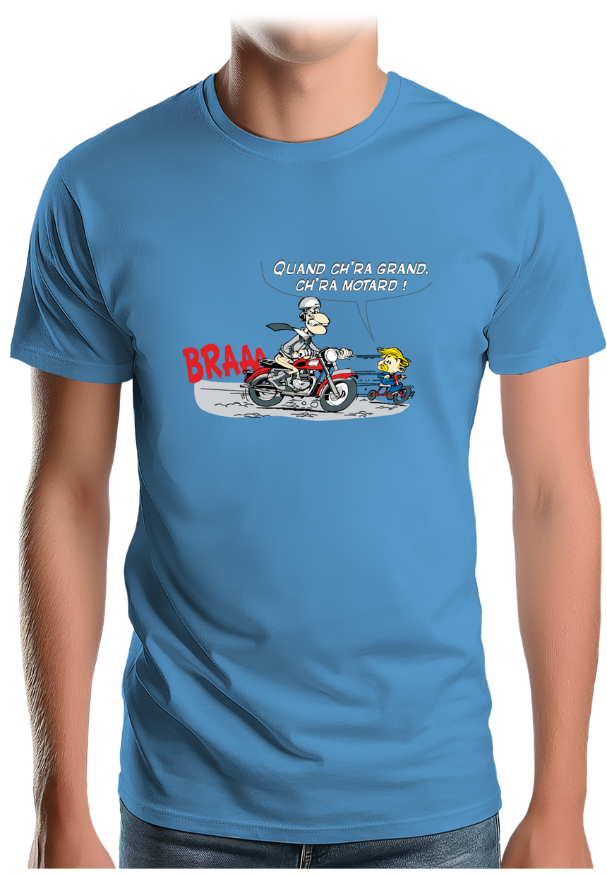 T-Shirt Homme Motard et son fils