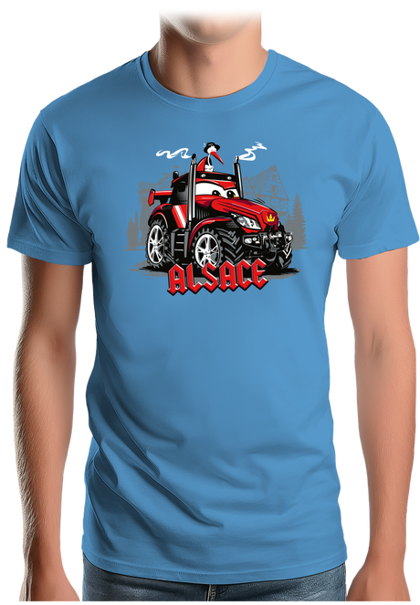 T-Shirt Homme Le Super tracteur Alsacien