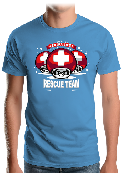 T-Shirt Homme Rescue Team jeux vidéo