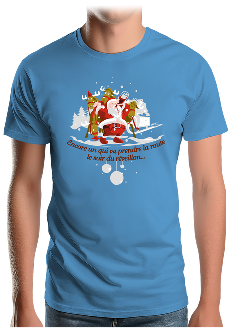 T-Shirt Homme Réveillon du père noël