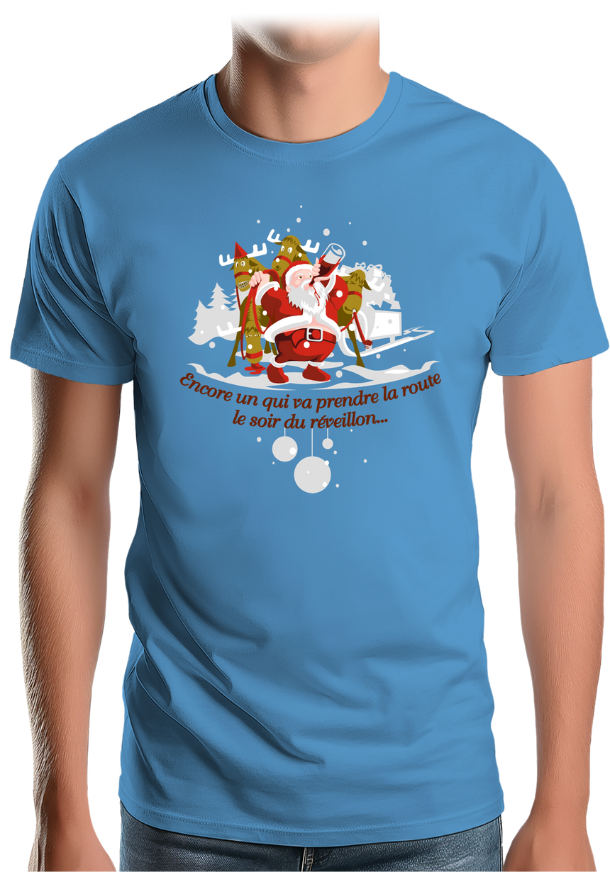 T-Shirt Homme Réveillon du père noël