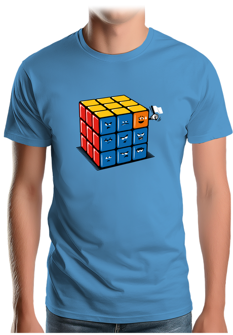 T-Shirt Homme Ruby cube avec drapeau