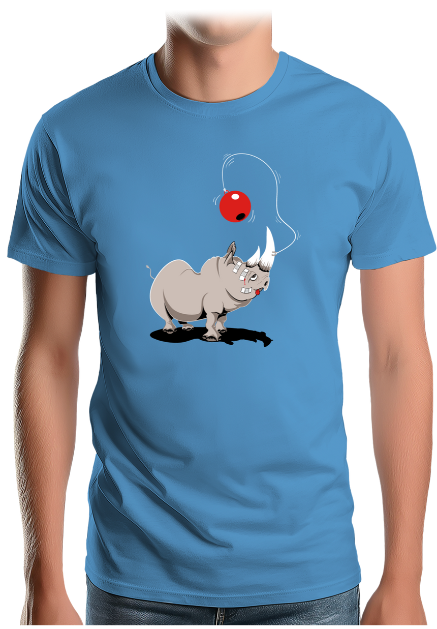 T-Shirt Homme Rhino bilboquet boule rouge