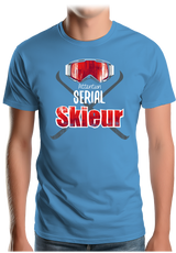T-Shirt Homme Attention serial skieur