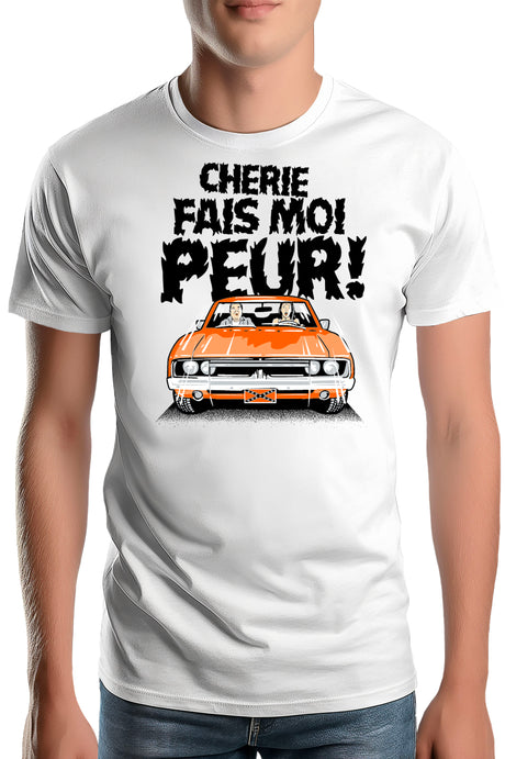 Tee-Shirt Homme Chérie fais moi peur