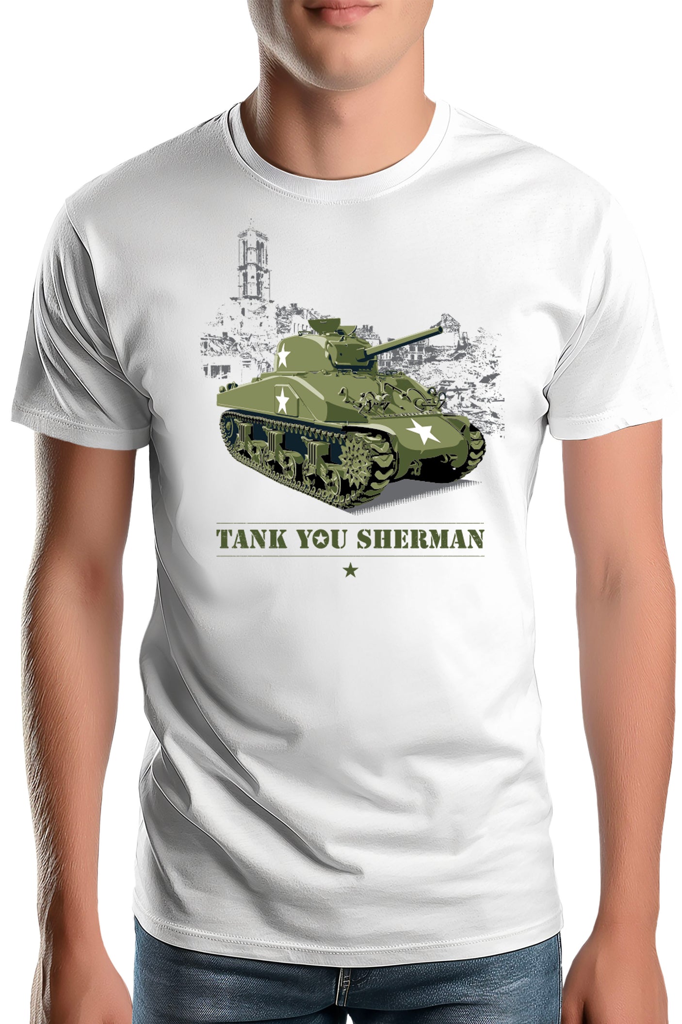 Tee-Shirt Homme Tank Sherman