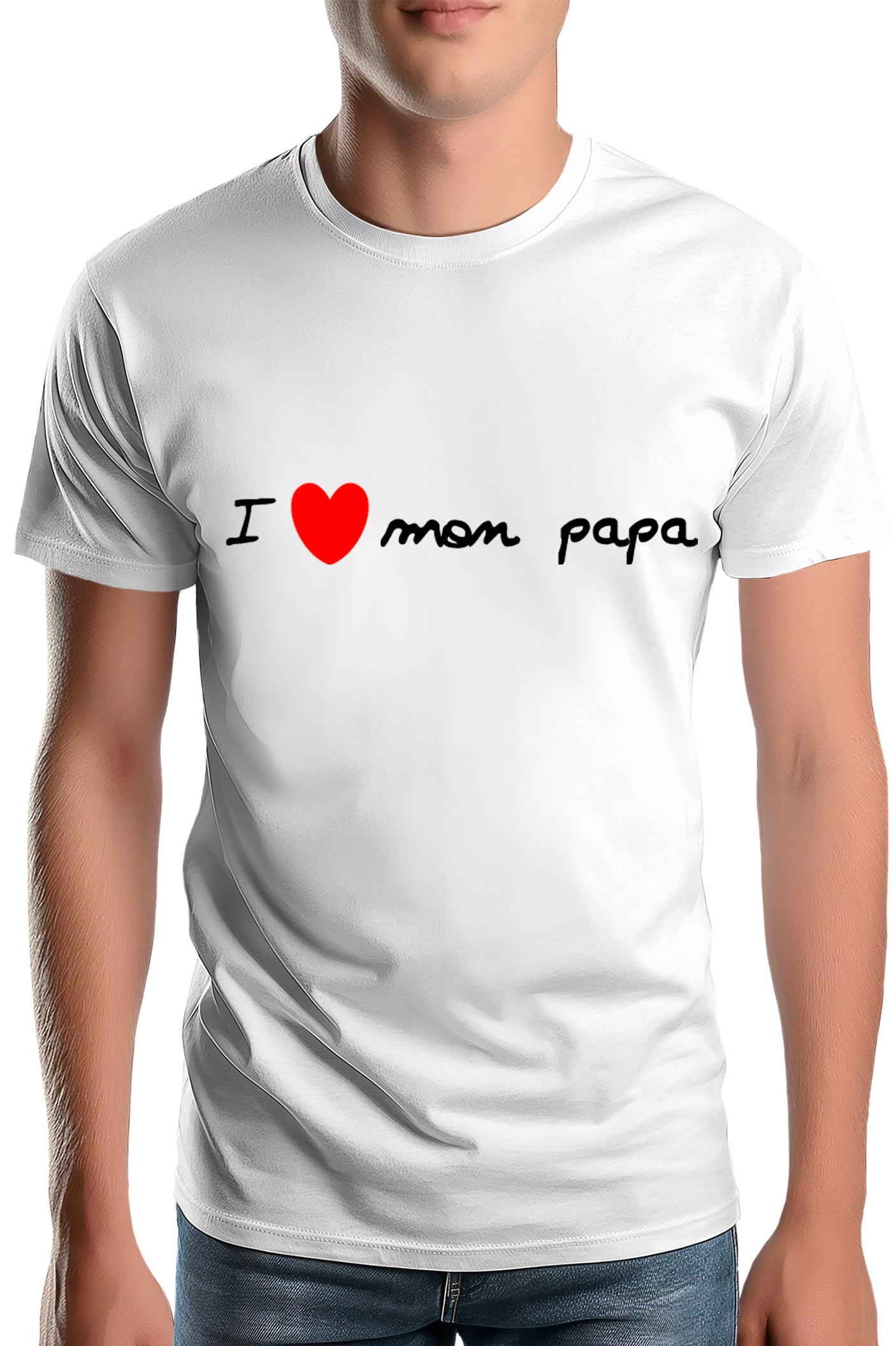 Tee-Shirt Homme I Love Papa