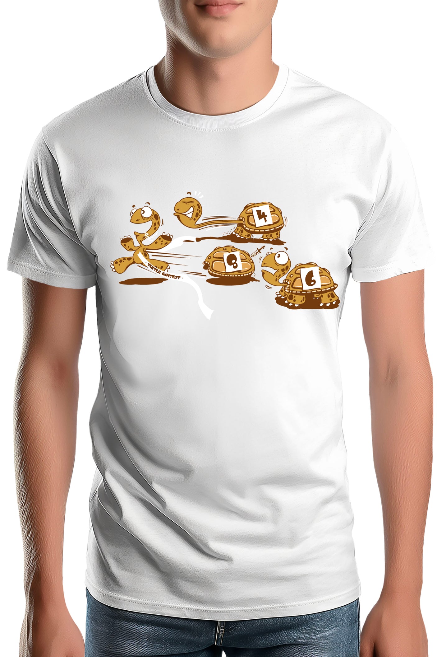 Tee-Shirt Homme Turtle Contest : course de tortues