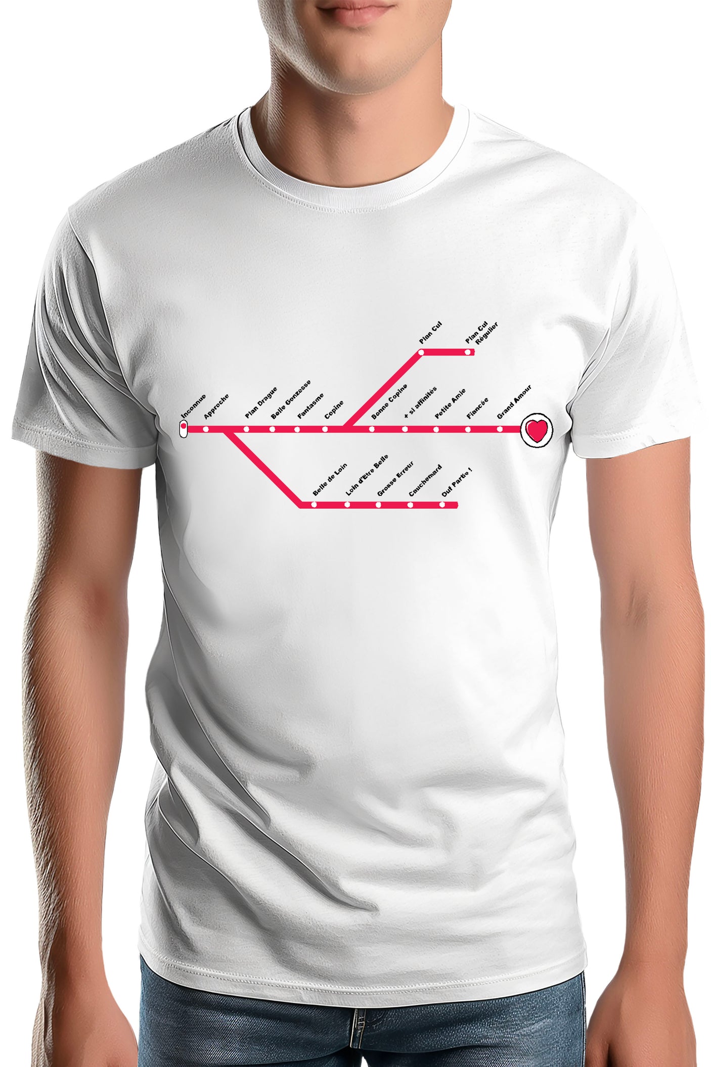 Tee-Shirt Homme Love Line Homme