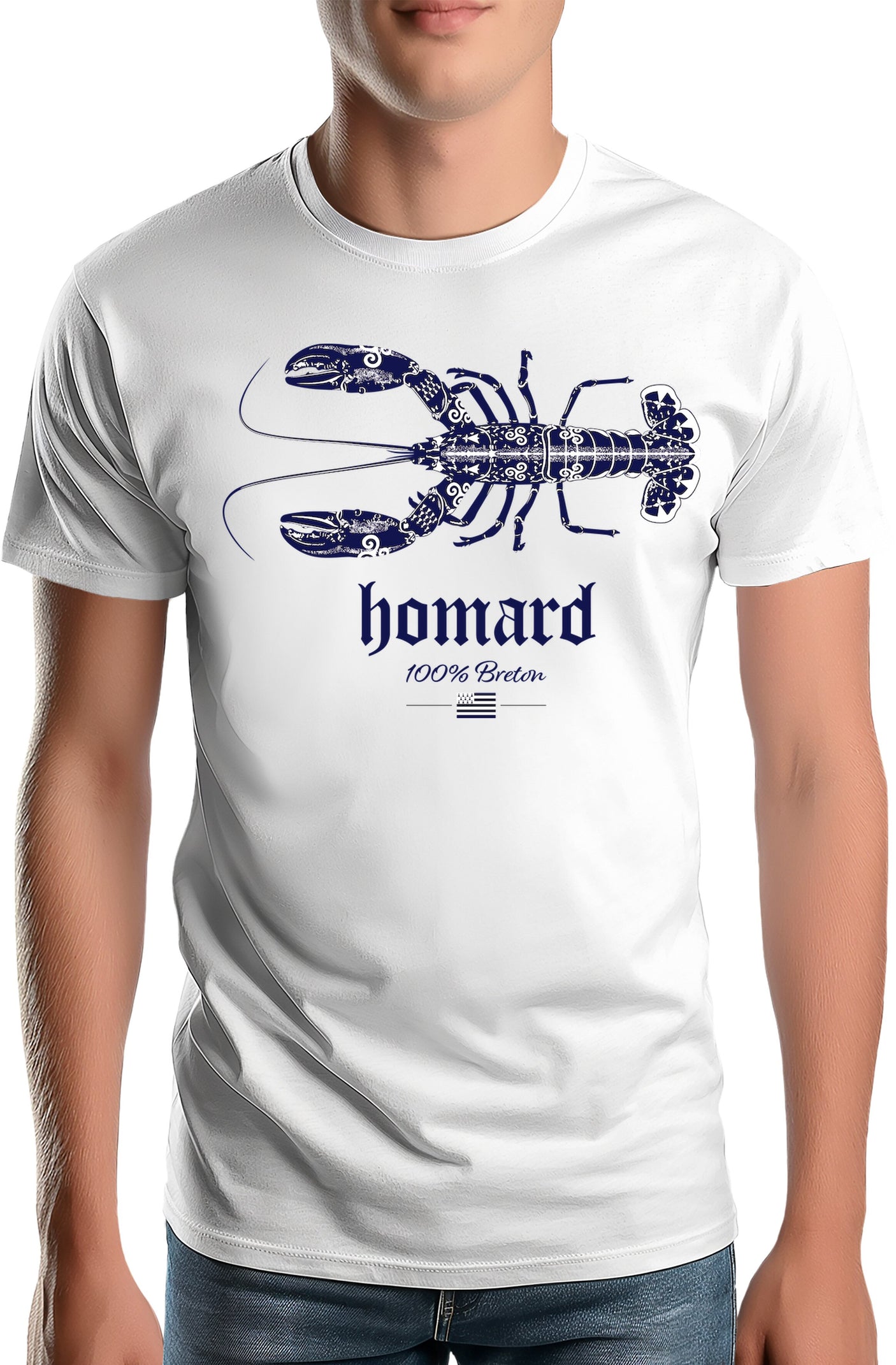 T-Shirt Homme Homard 100% breton