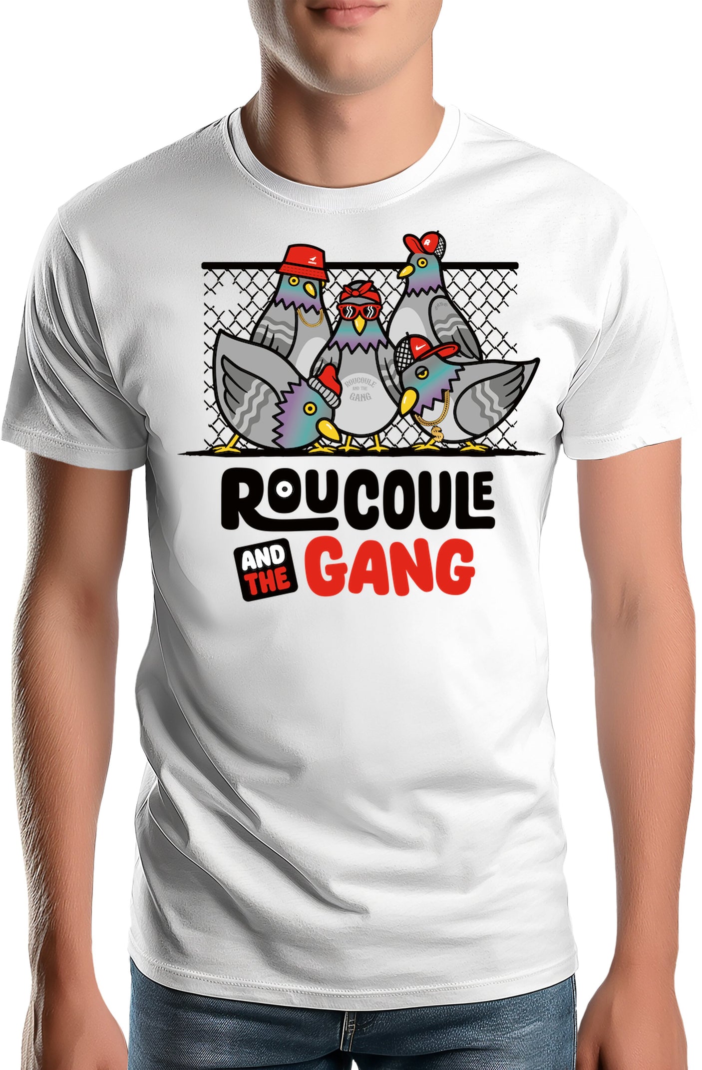 T-Shirt Homme Roucoule & the gang