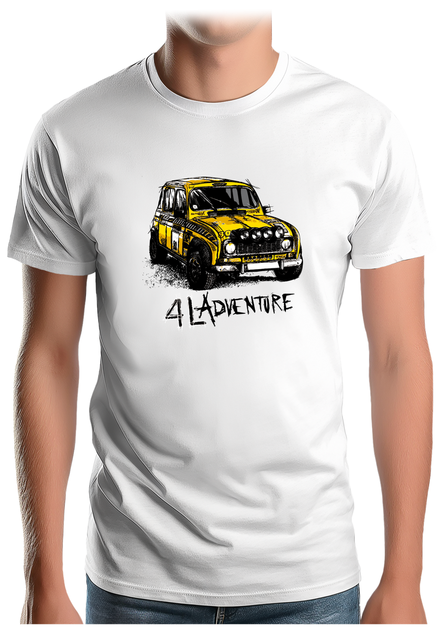 T-Shirt Homme L'aventure en voiture 4L