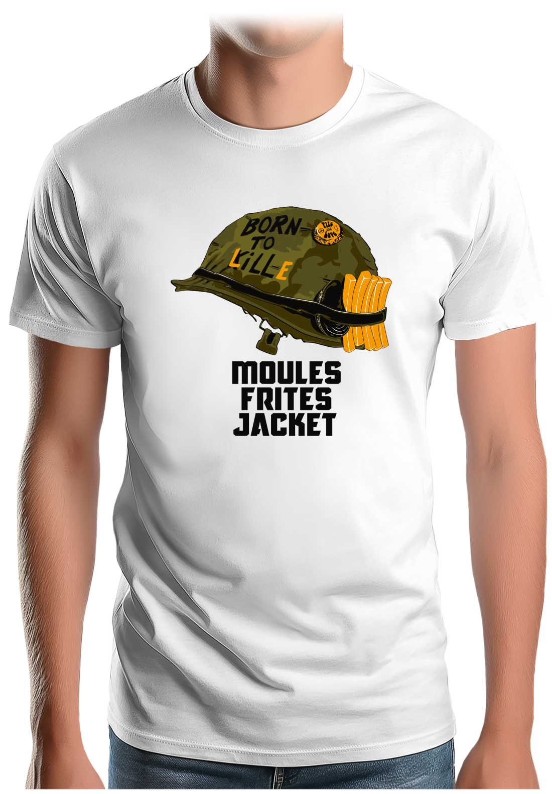 T-Shirt Homme Full moule frites jacket