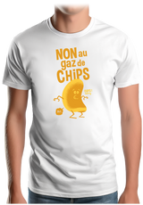 T-Shirt Homme Non aux gaz de chips