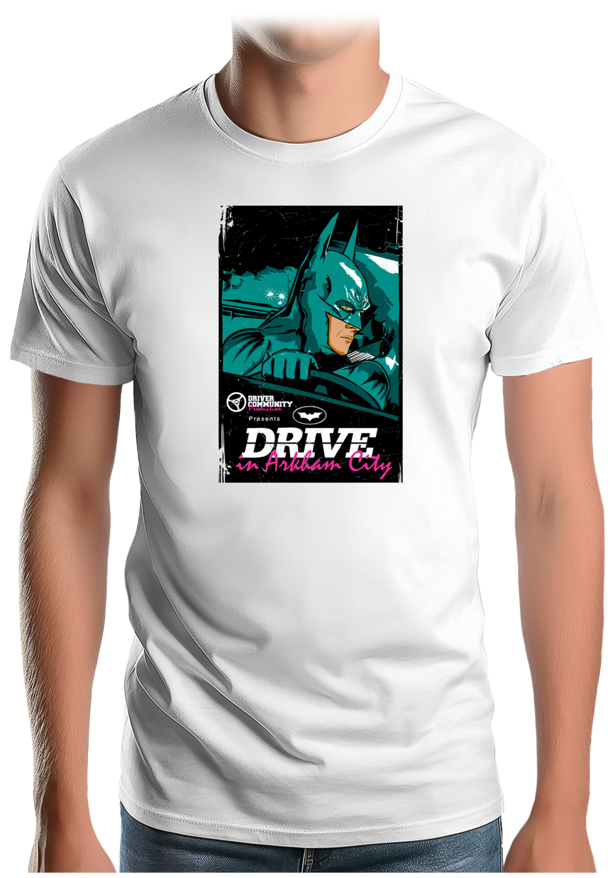 T-Shirt Homme Super héros Drive in Arkham City