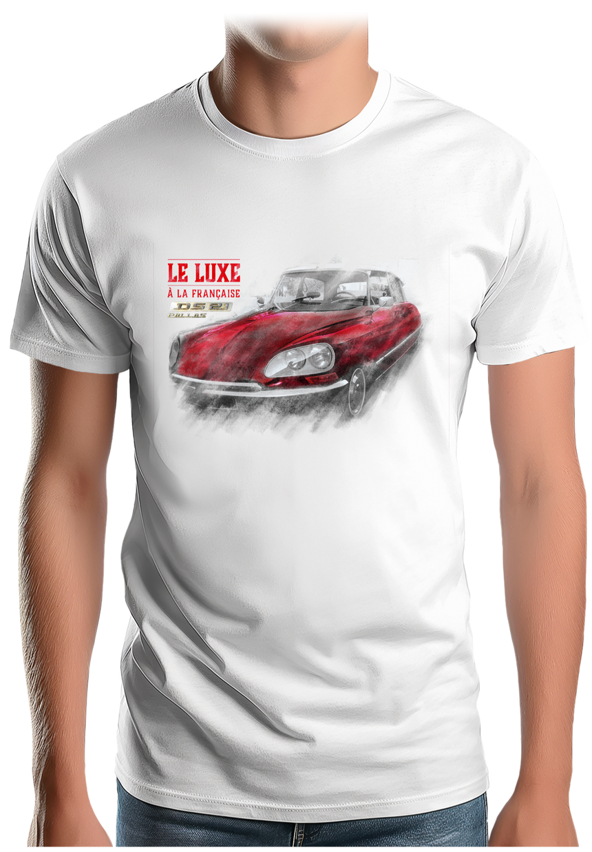 T-Shirt Homme Voiture Le luxe à la Française