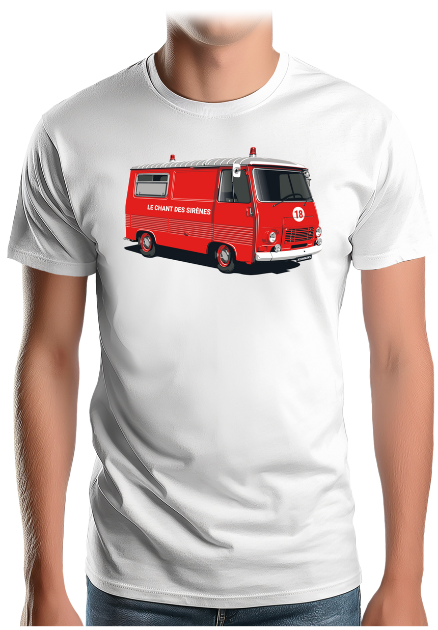 T-Shirt Homme Le chant des sirènes par les pompiers