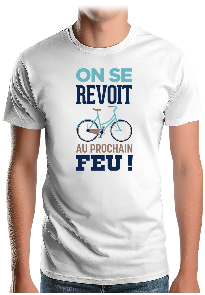 T-Shirt Homme On se voit au prochain feu en vélo