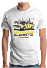 T-Shirt Homme Mythique quattro sport champion de rallye