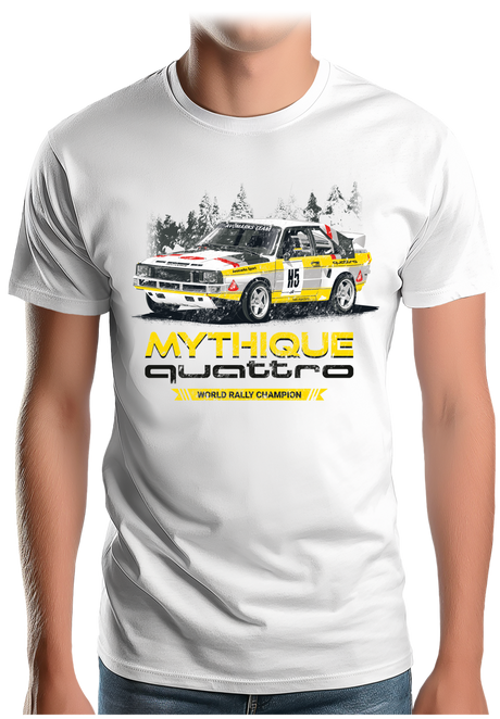 T-Shirt Homme Mythique quattro sport champion de rallye