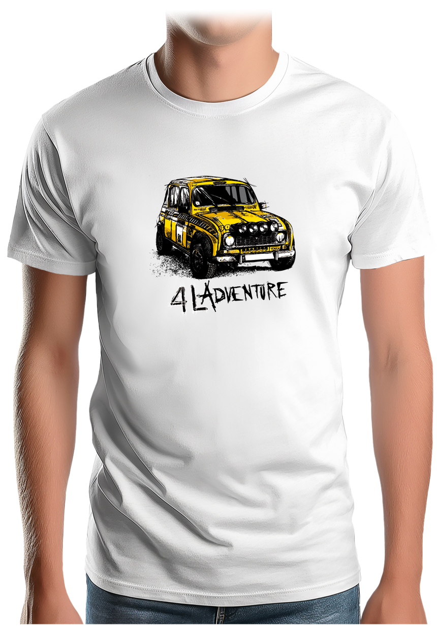 T-Shirt Homme L'aventure en voiture 4L