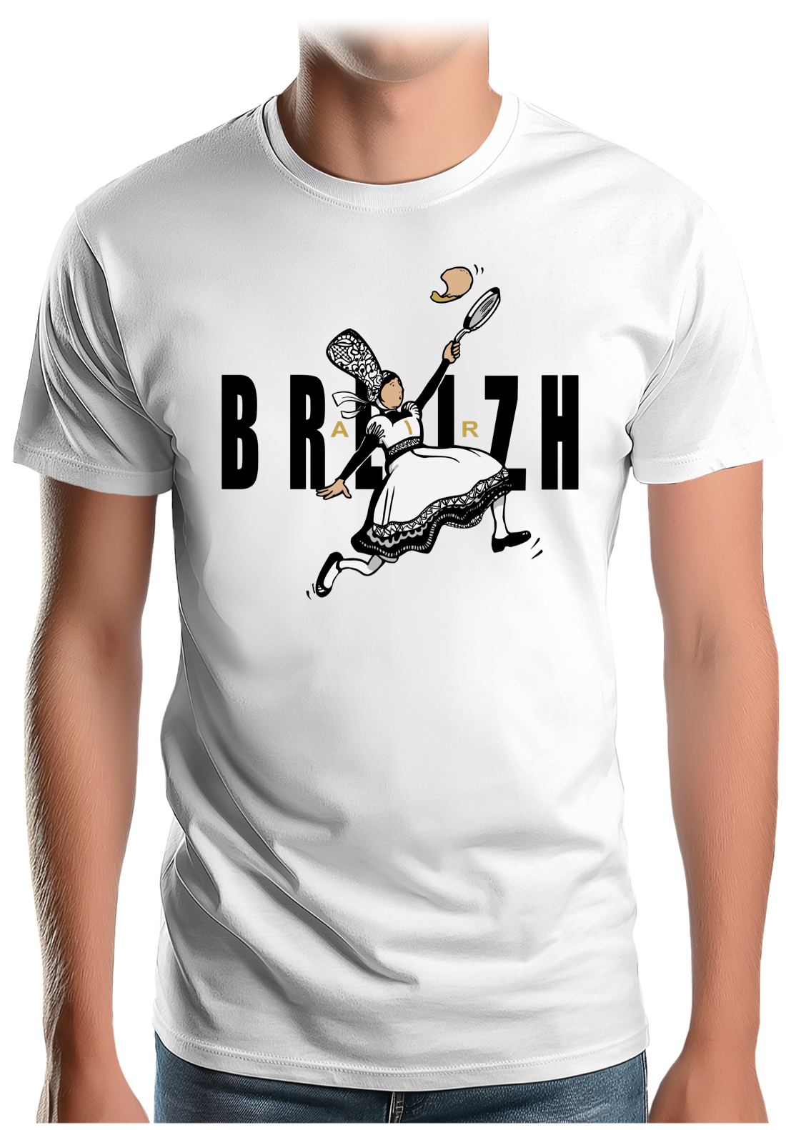 T-Shirt Homme Crêpes bretonnes sportives