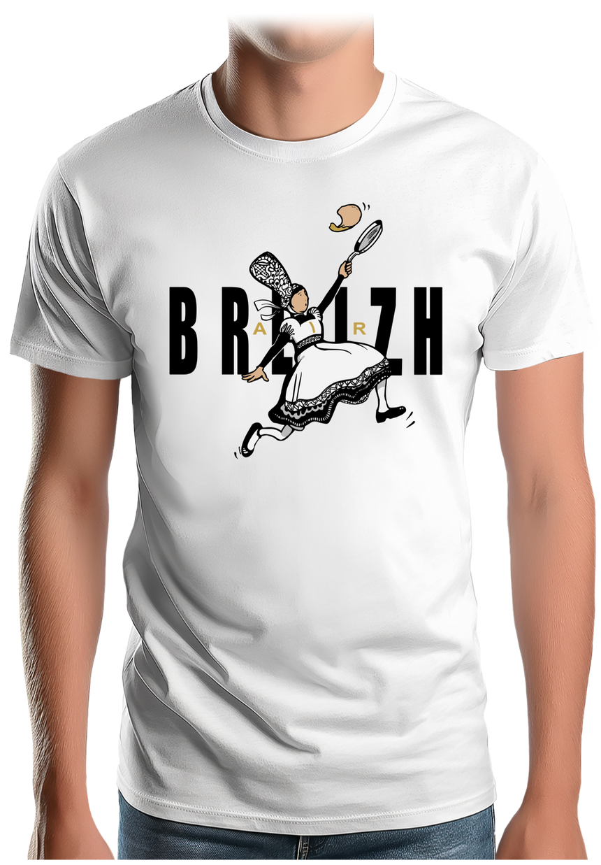 T-Shirt Homme Air Breizh les crêpes bretonnes sportives