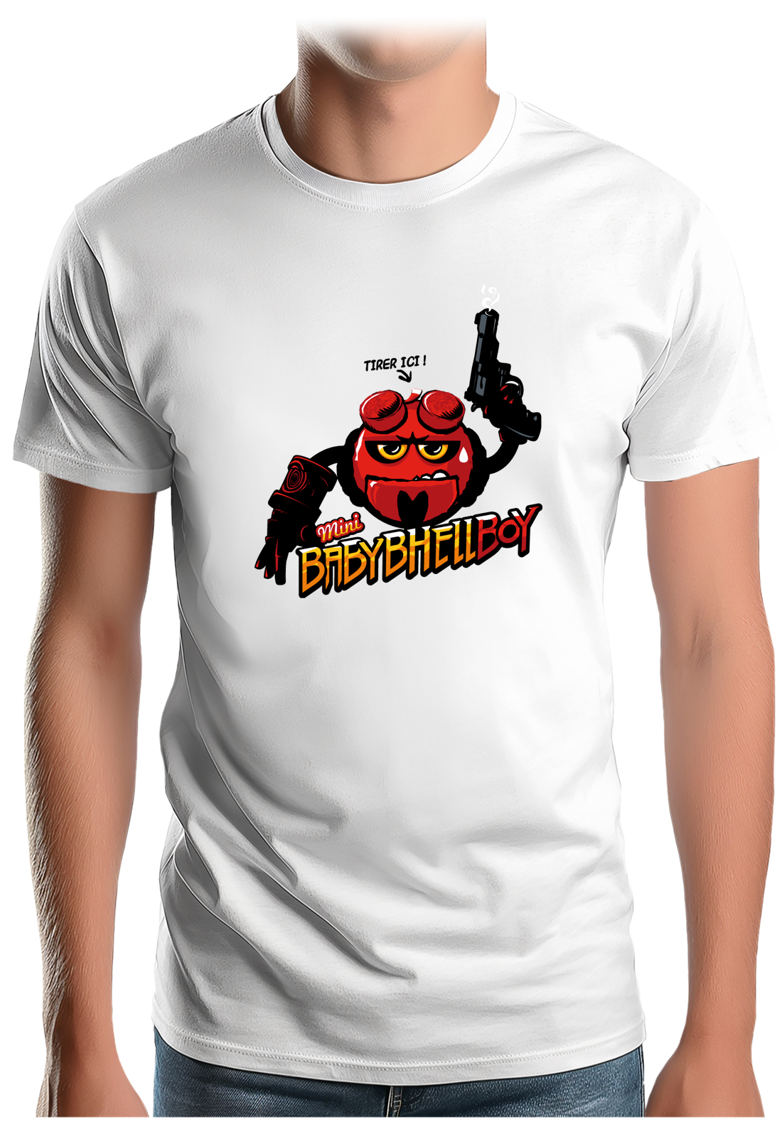 T-Shirt Homme Baby Hell boy fromage à déguster