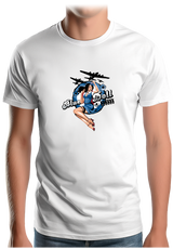 T-Shirt Homme Pin Up Avec Avion