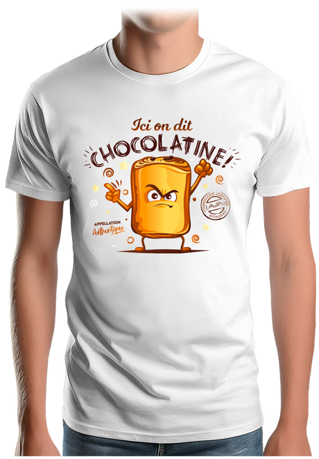 T-Shirt Homme Ici on dit chocolatine !