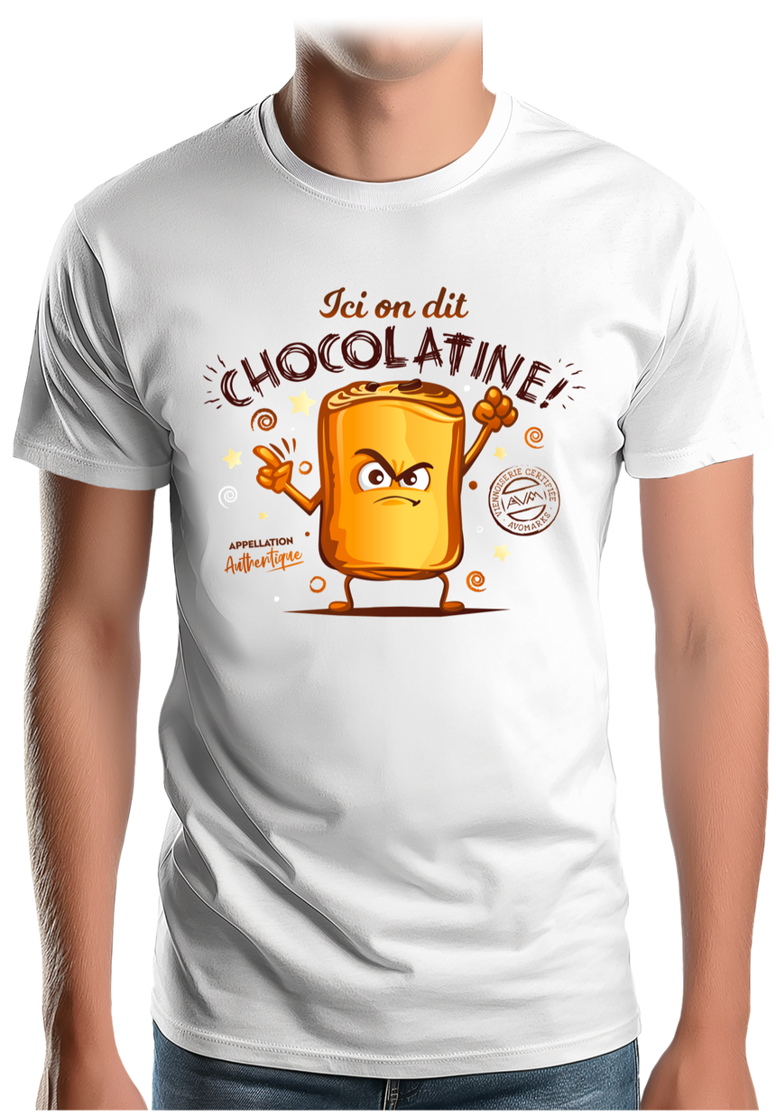 T-Shirt Homme Ici on dit chocolatine !