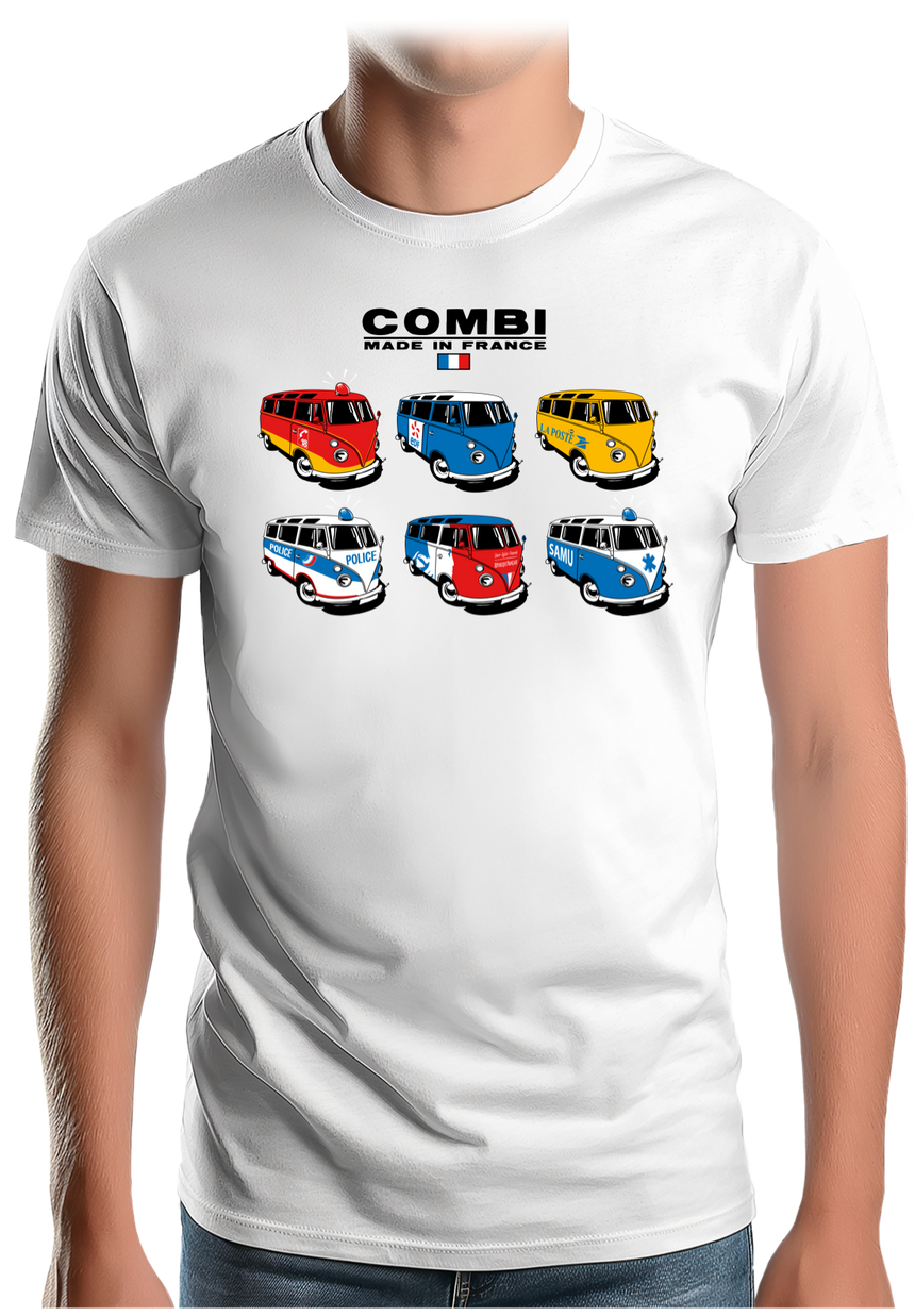 T-Shirt Homme Combi de France, Pompier