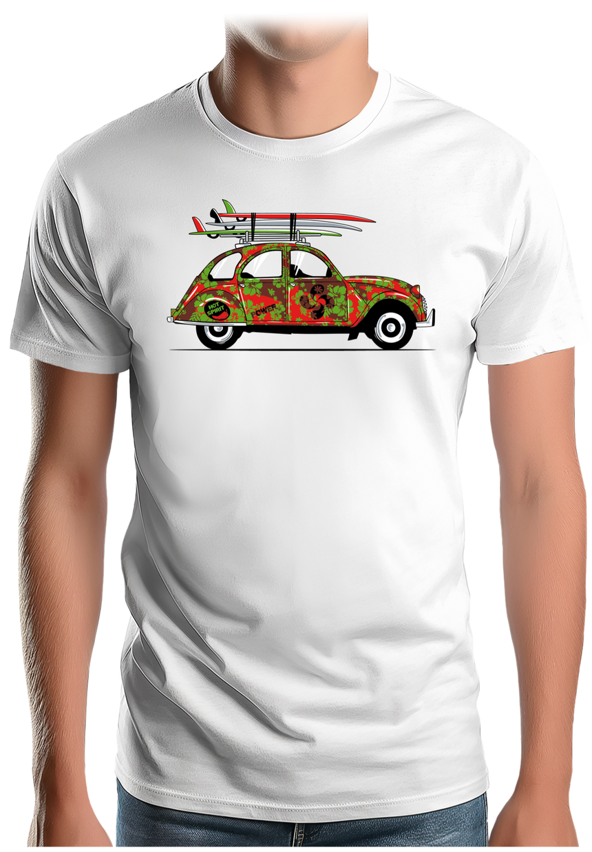 T-Shirt Homme Voiture 2CV du Pays-Basque