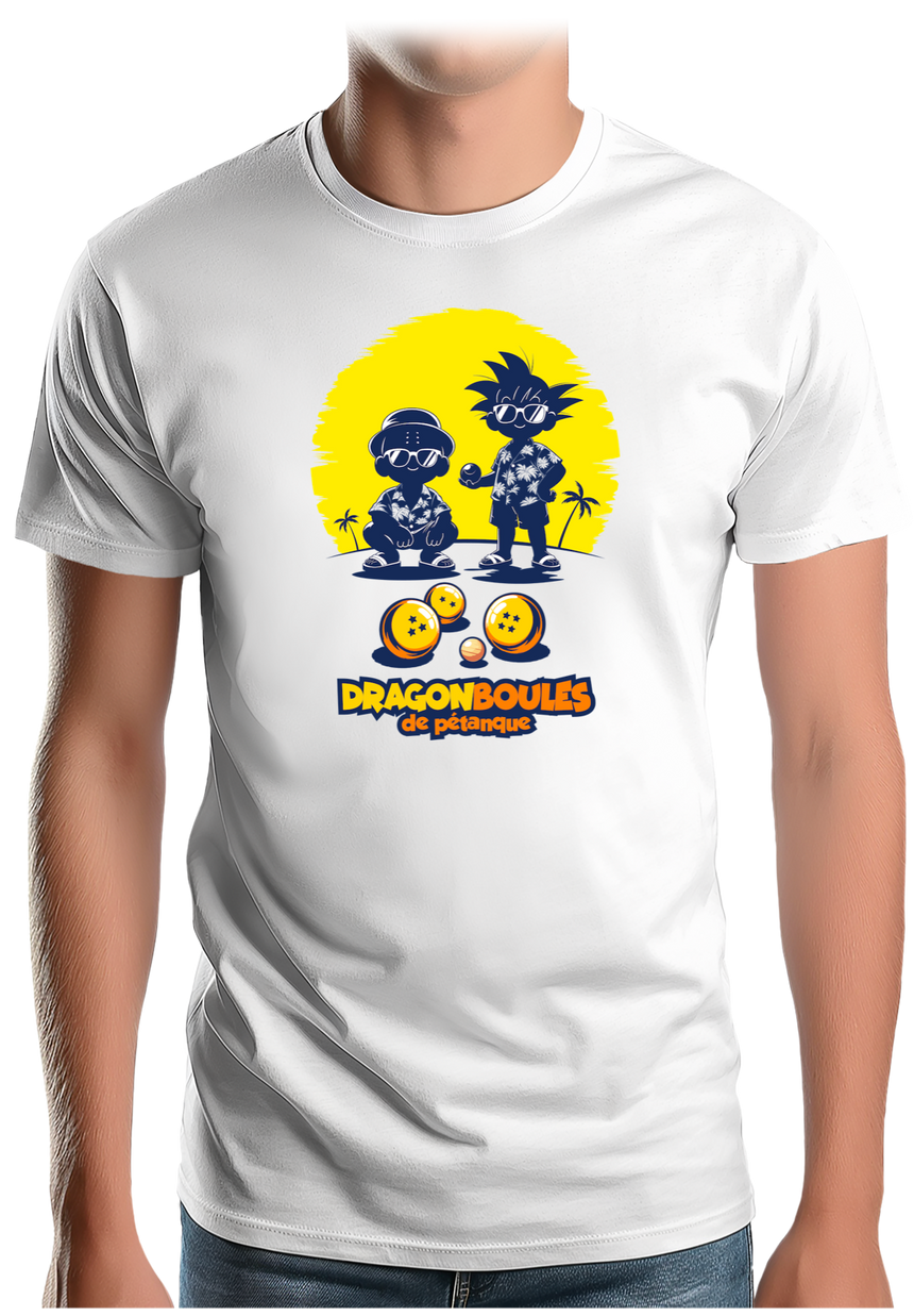 T-Shirt Homme Dragon Boules de pétanque