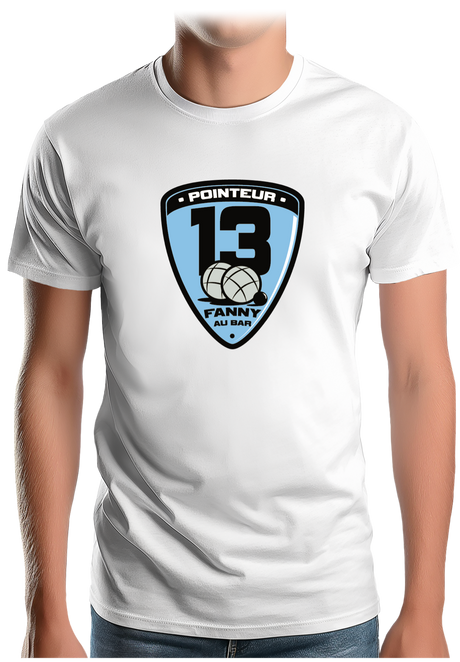 T-Shirt Homme Fanny au bar, Pointeur Pétanque