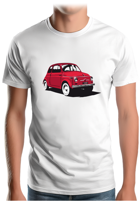 T-Shirt Homme Voiture Italienne 500 Luxe