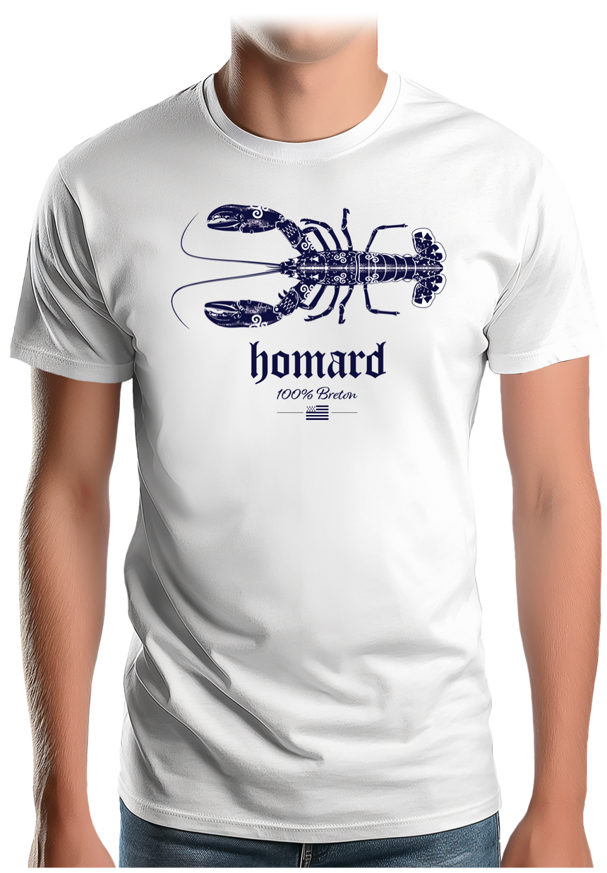 T-Shirt Homme Homard 100% breton