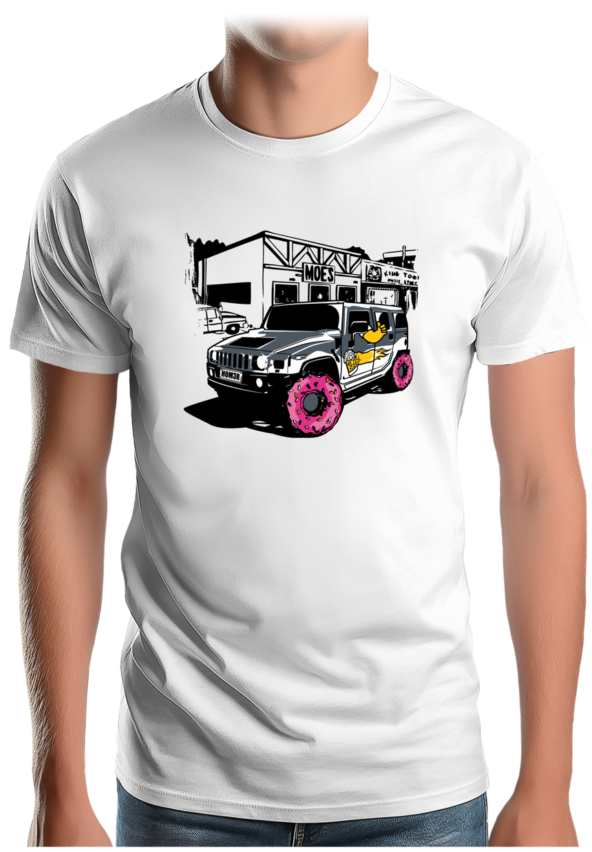 T-Shirt Homme Voiture de Homer Simson
