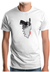 T-Shirt Homme Holster carte de la corse