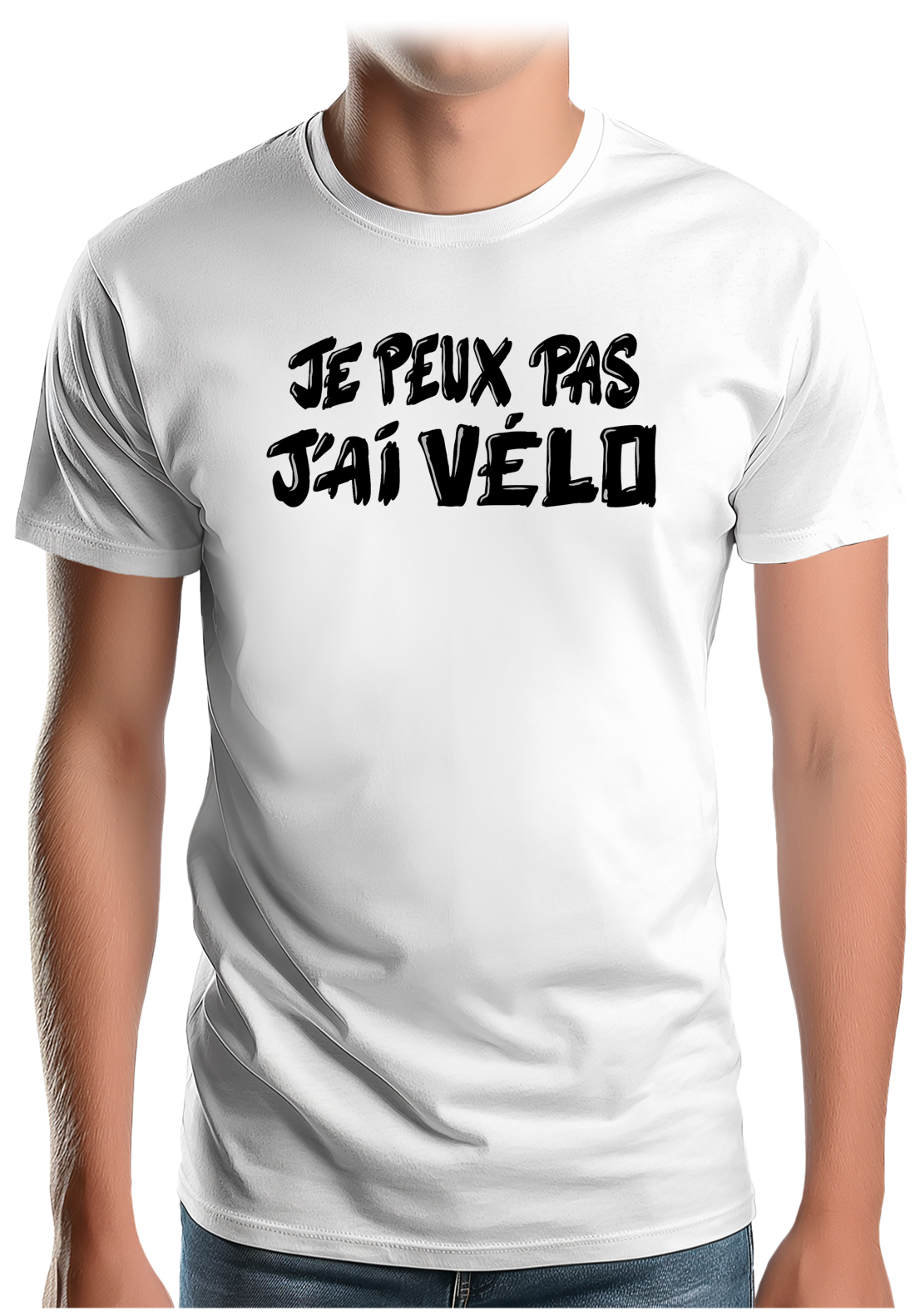 T-Shirt Homme Je peux pas, j'ai vélo